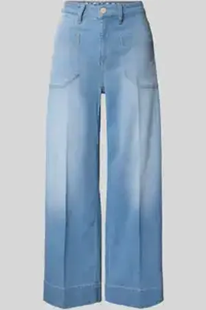 raffaello rossi Wide leg jeans in verkorte pasvorm, model 