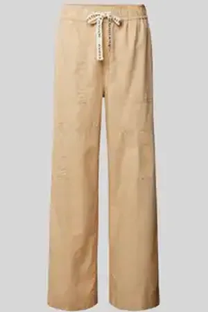 Scotch&Soda Straight leg stoffen broek met zakken op de pijpen