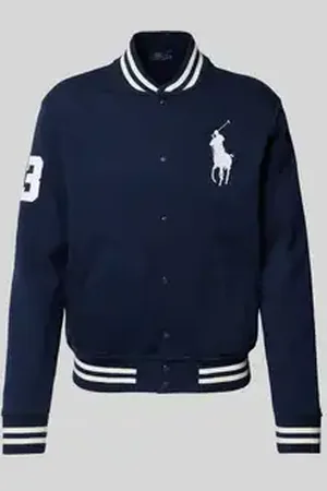 Ralph Lauren Regular fit collegejack met grote logostitching