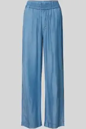 mbyM Relaxed fit stoffen broek in denimlook, model 