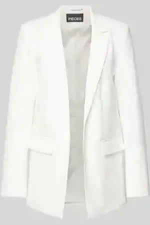 Pieces® Loose fit lange blazer met klepzakken, model 