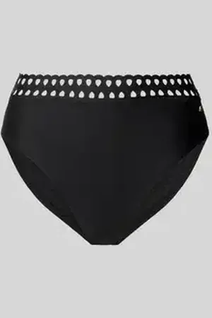 HUGO BOSS High waist bikinibroekje met logo-applicatie, model 