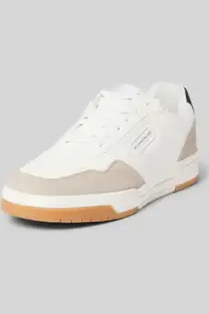 TOM TAILOR Lage sneakers van hoogwaardig imitatieleer met kleurblokken