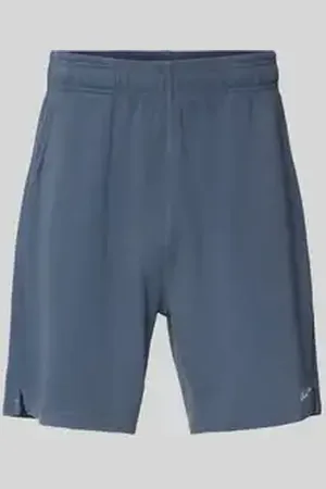 Another Cotton Lab Korte relaxed fit broek met structuurmotief
