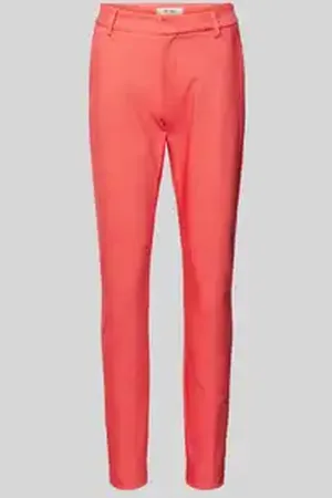 Mos Mosh Slim fit stoffen broek met riemlussen, model 