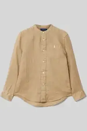 Ralph Lauren Linnen overhemd met borstzak, model 