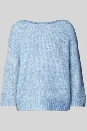 Opus Gebreide pullover met ribboorden, model 