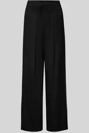 Pieces® Regular fit brede broek in een mengsel van viscose en linnen, model 
