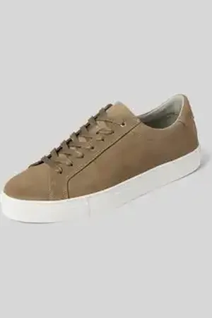 Digel Leren sneakers met labeldetail, model 