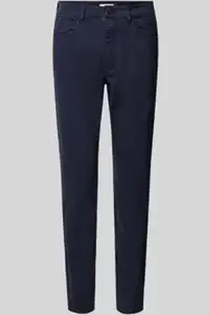 QS by s.Oliver Slim fit stoffen broek van katoenmix