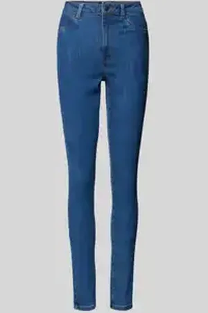 Pieces® Slim fit skinny fit jeans van katoenmix, model 