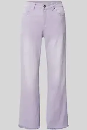 Milano Jeans in verkorte pasvorm met franjes