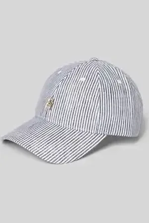 Tommy Hilfiger Baseballpet van zuiver linnen met logo-applicatie