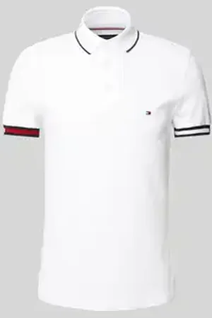 Tommy Hilfiger Slim fit poloshirt van een mix van katoen en elastaan
