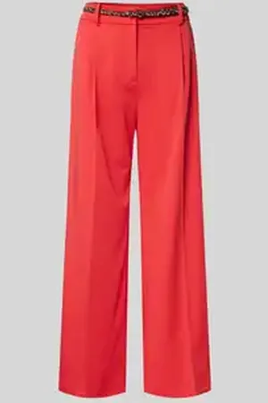 Christian Berg Wide leg chino met riem