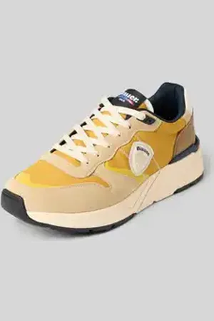 Blauer Sneakers met labelpatch, model 