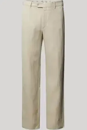 mmx Regular fit linnen broek met riemlussen, model 