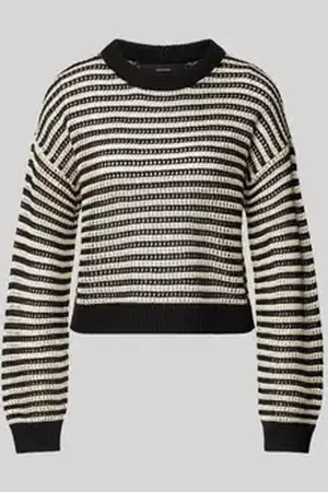 VERO MODA Comfort fit gebreide pullover in katoenmix, model 