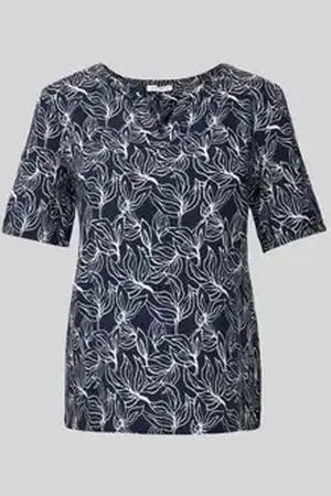 Christian Berg Slim fit blouseshirt met tuniekkraag