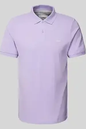 QS by s.Oliver Regular fit poloshirt van puur katoen met labelstitching