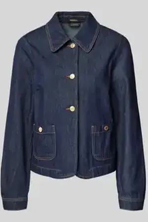 More & More Jeansjack met opgestikte zakken