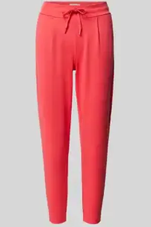 Ichi Slim fit bandplooibroek met verkort model, model 