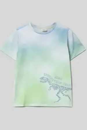 QS by s.Oliver Regular fit T-shirt met katoen en kleurverloop