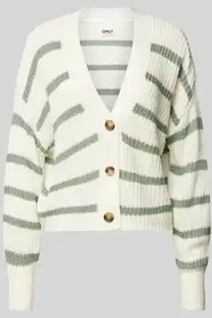 ONLY Regular fit gebreid jack met streepmotief, model 