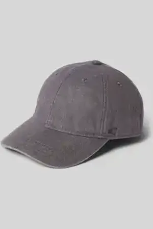 Camel Active Linnen baseballpet met logostitching