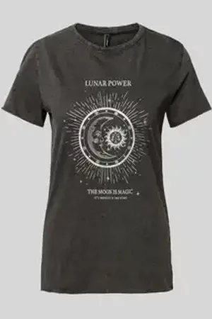 ONLY Regular fit T-shirt van zuivere katoen met motiefprint, model 