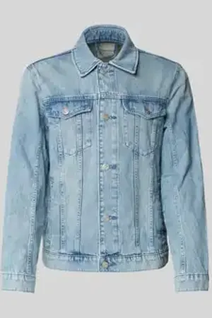 TOM TAILOR Regular fit jeansjack van puur katoen met paspelzakken op de borst