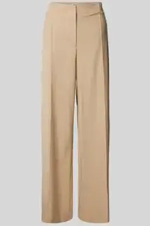 Mos Mosh Stoffen broek van viscosemix met persplooien, model 