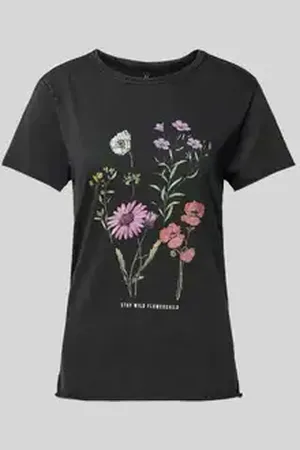 ONLY Regular fit T-shirt van zuivere katoen met motiefprint, model 