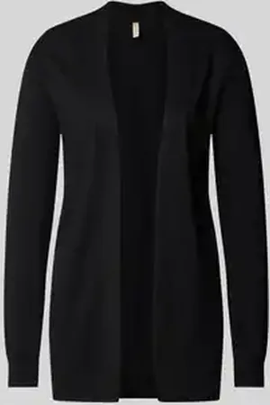 soyaconcept Cardigan van viscosemix met sjaalkraag, model 