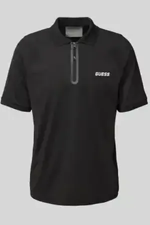 Guess Regular fit poloshirt met ritssluiting, model 