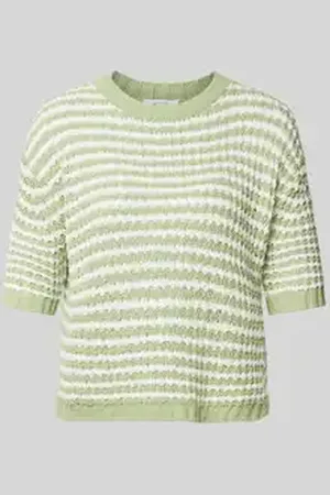 Opus Gebreide pullover met ribboorden, model 
