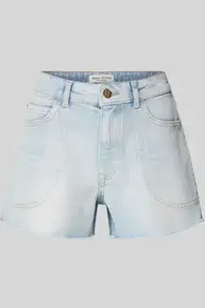 Marc O’ Polo Regular fit korte jeans van katoenmix