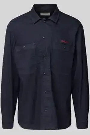 Replay Jeansjack met labelbadge, model 