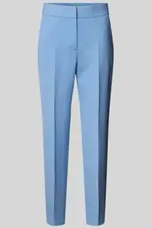 QS by s.Oliver Regular fit cigarette pants in viscosemix met elastische tailleband