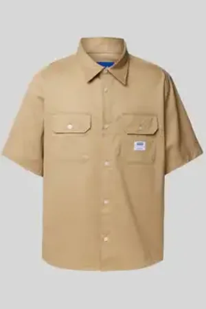 Hugo Blue Vrijetijdsoverhemd met borstzak, model 