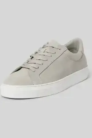 Digel Leren sneakers met labeldetail, model 