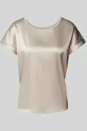 JOOP! T-shirt van viscosemix met ronde hals, model 