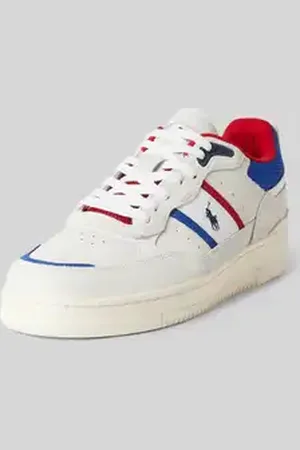 Ralph Lauren Leren sneakers met logodetail, model 