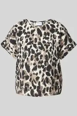 VILA Regular fit blouseshirt met ronde hals, model 