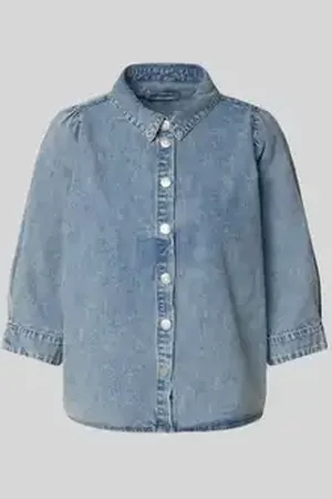 Lollys Laundry Overhemdblouse in denimlook, model 