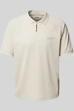 Guess Regular fit poloshirt met ritssluiting, model 