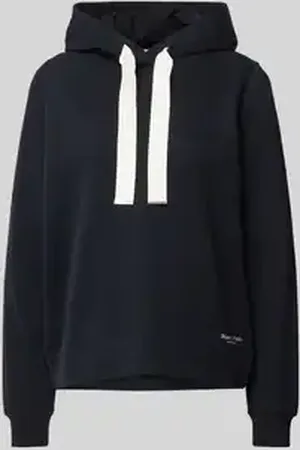 Marc O’ Polo Relaxed fit hoodie van puur katoen met gepeacht oppervlak