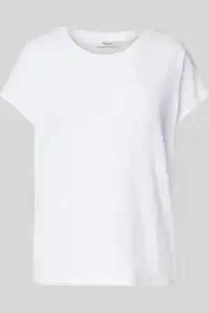 Pepe Jeans T-shirt met geribde ronde hals, model 