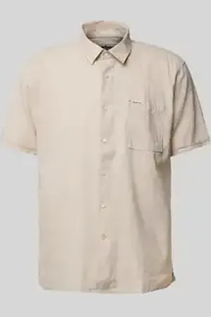 Barbour Regular fit linnen overhemd met borstzak, model 