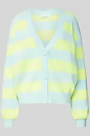American Vintage Oversized gebreid jack in een combinatie van linnen en kasjmier